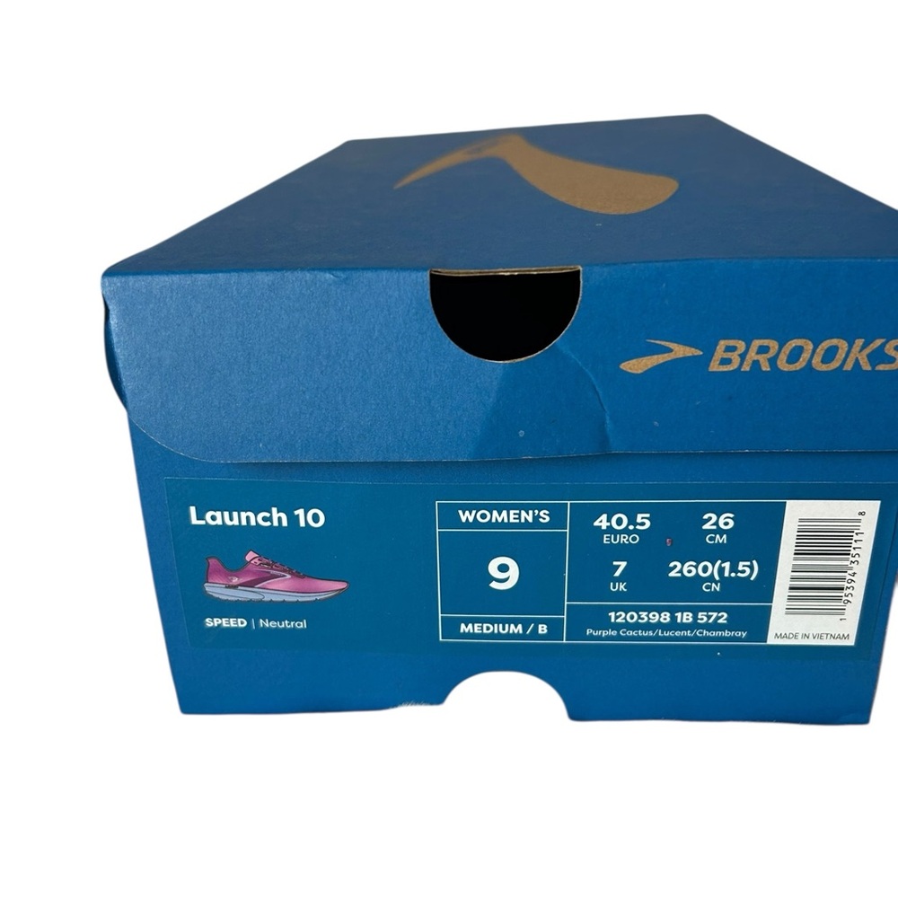 Brooks Women's Launch 10 Athletic Sneaker Pink Purple Size 9 - Picture 4 of 6